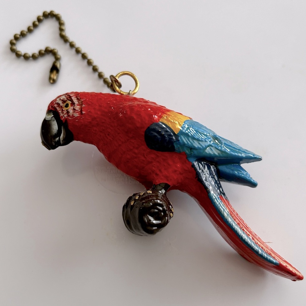 Parrot Ceiling Fan/Light Pull Chain - Picture 1 of 7